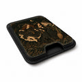 Moonlit Witch Friends MagSafe Card Holder, angled view showing the thumb access opening