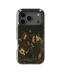 Moonlit Witch Friends MagSafe iPhone Tough Case, rear view, iPhone17-18Pro model image group