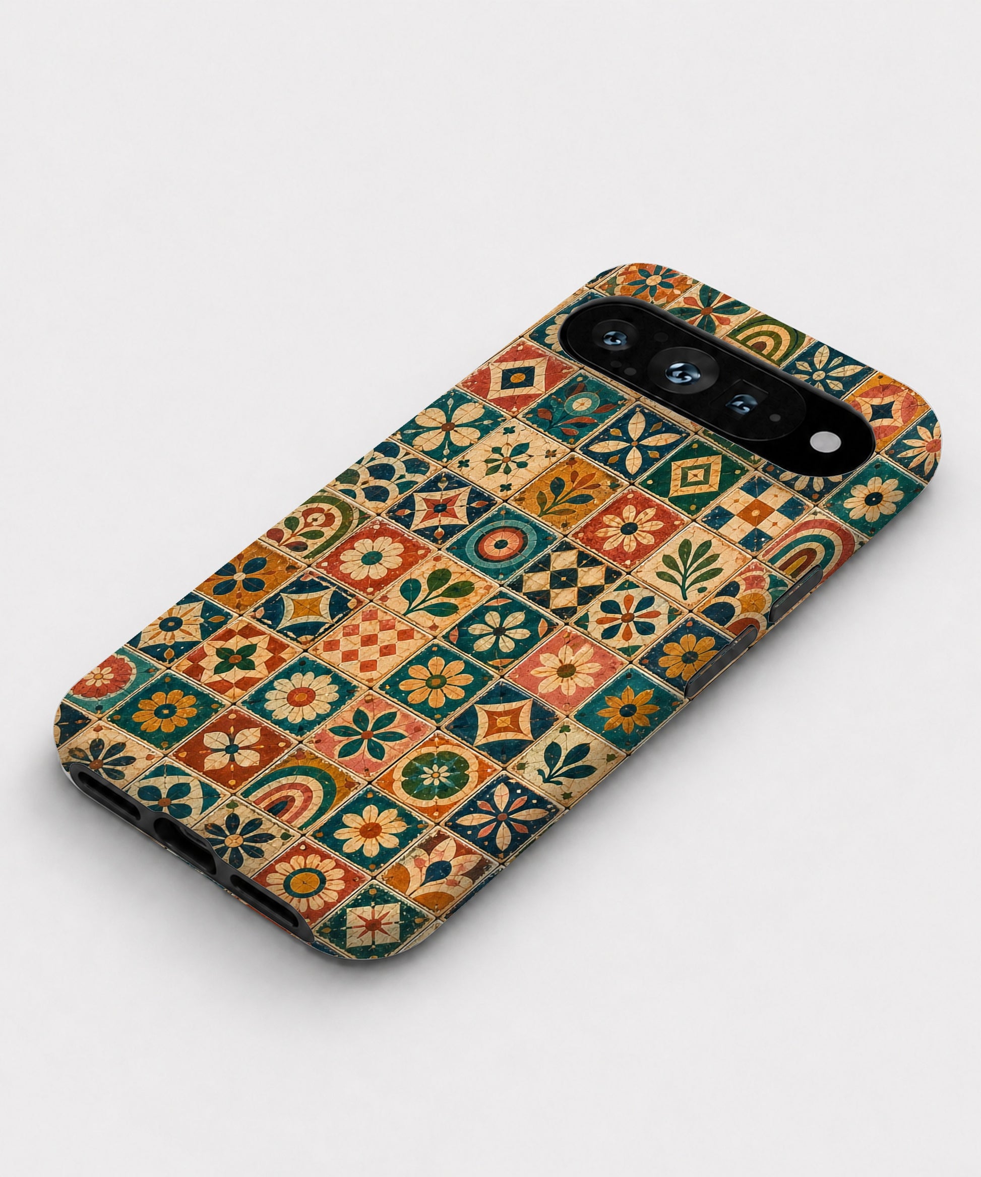 Moroccan Mosaic Tile Google Pixel case front view