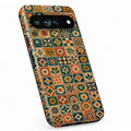Moroccan Mosaic Tile Google Pixel case with repeating geometric shapes