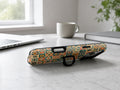 Moroccan Mosaic Tile MagSafe Loop iPhone Case shown in a neutral white professional lifestyle setting