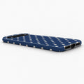 Navy Ivory Polka Dots Google Pixel Case - low side angle