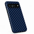 Navy Mini Polka Dot Google Pixel case with repeating polka dots