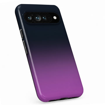 Navy Purple Ombre Gradient Google Pixel case