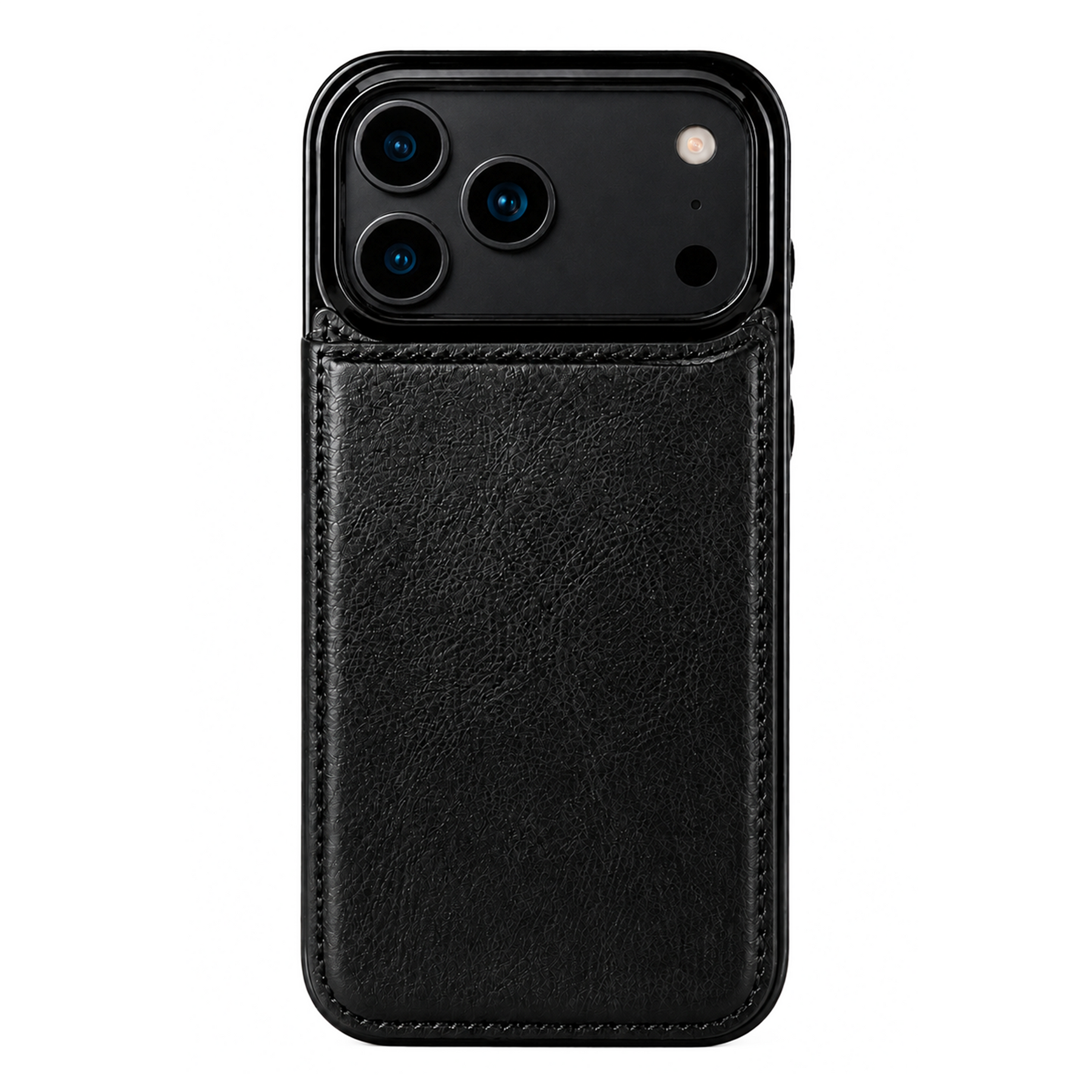 Obsidian Black MagSafe Flip Wallet Case for iPhone 14–18 Series