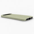 Olive Green and White Gingham Google Pixel Case - low side view