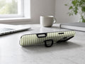 Olive Green and White Gingham MagSafe Loop Case, shown as a hands-free kickstand