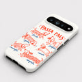 Pasta Pals Dachshund Doodles Google Pixel Case - flat angled view