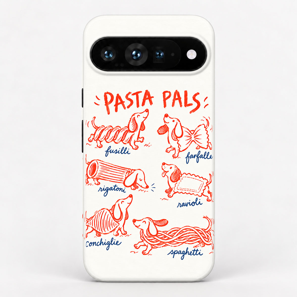 Pasta Pals Dachshund Doodles Google Pixel Case