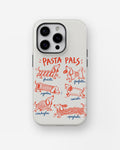 Pasta Pals Dachshund Doodles MagSafe iPhone Tough Case, rear view, iPhone11-16Pro model image group