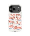 Pasta Pals Dachshund Doodles MagSafe iPhone Tough Case, rear view, iPhone17-18Pro model image group