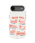 Pasta Pals Dachshund Doodles MagSafe iPhone Tough Case, rear view, iPhone17Air model image group