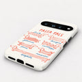 Pasta Pals Dachshund Noodle Chart Google Pixel Case - angled bottom view