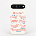 Pasta Pals Dachshund Noodle Chart Google Pixel Case - centered back view