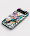 Pastel Butterfly Stained Glass Google Pixel case front view