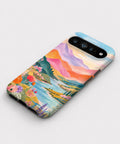 Pastel Painted Meadow Landscape Google Pixel case front view