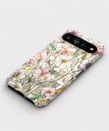 Pastel Wildflower Stained Glass Google Pixel case front view