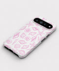 Pink Coastal Seashell Google Pixel case front view