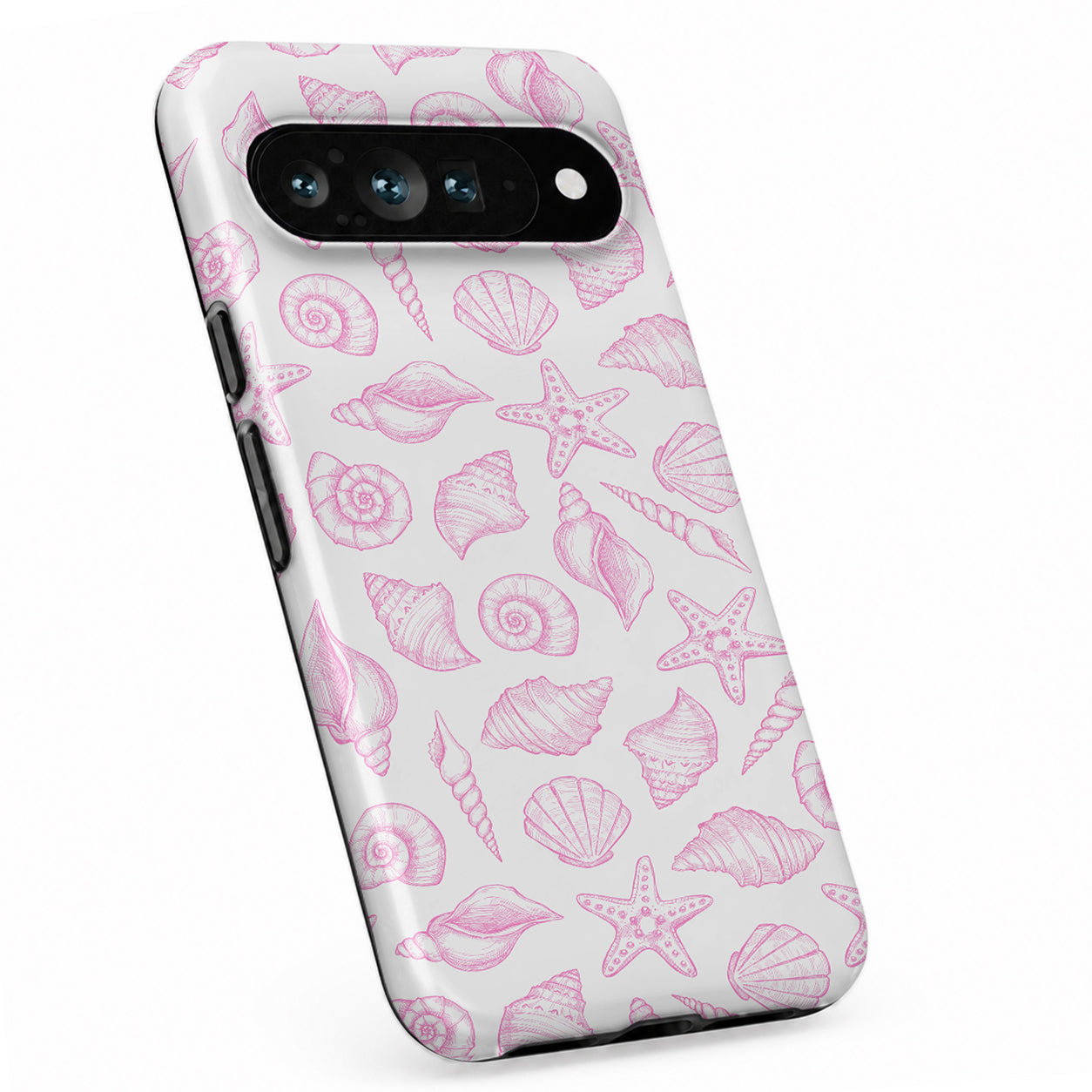 Pink Coastal Seashell Google Pixel case