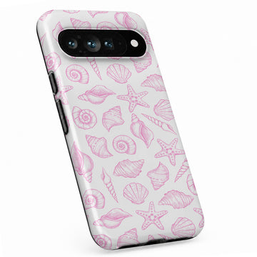 Pink Coastal Seashell Google Pixel case