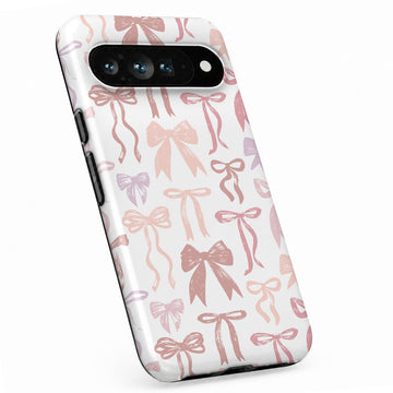 Pink Coquette Bow Google Pixel case