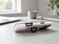 Pink Toile Wildflower MagSafe Loop iPhone Case shown in a neutral white professional lifestyle setting
