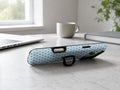 Powder Blue Mini Polka Dot MagSafe Loop iPhone Case shown in a neutral white professional lifestyle setting