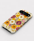 Pressed Daisy Wildflower Bouquet Google Pixel case front view