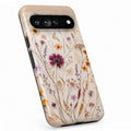 Pressed Wildflower Bouquet Google Pixel case with botanical flowers and leaves