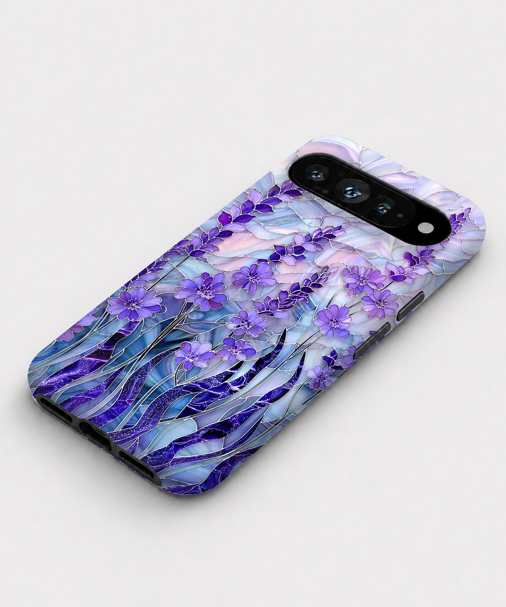 Purple Wisteria Garden Google Pixel case front view