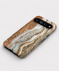 Rose Gold Agate Marble Google Pixel case front view