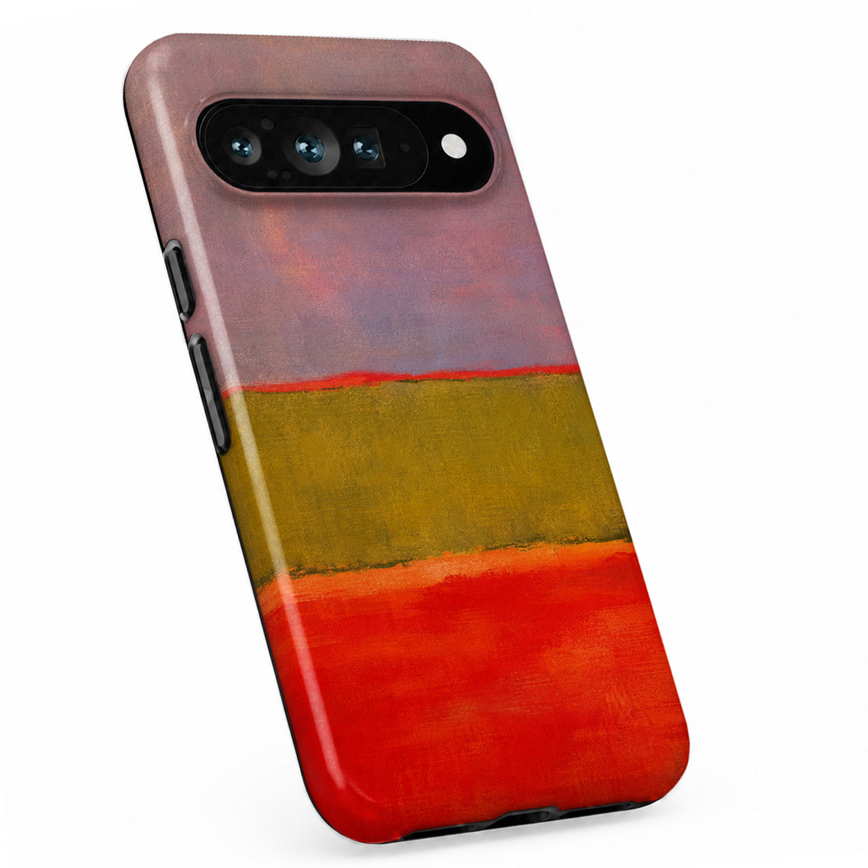 Rose Olive Scarlet Color Block Google Pixel case