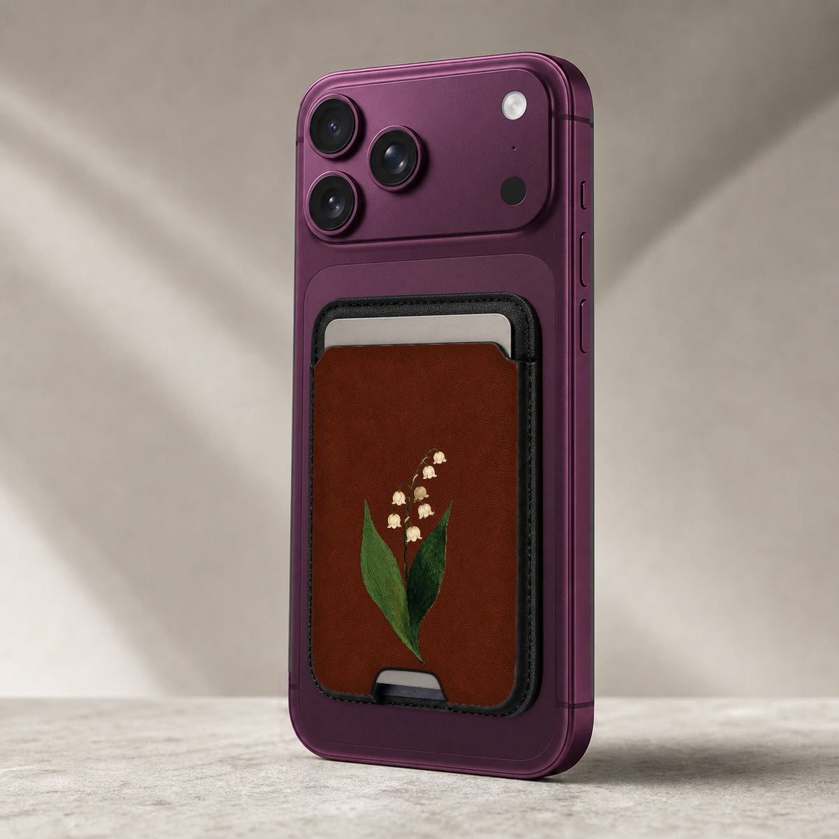 Russet Lily of the Valley MagSafe Card Holder - Magholder-261022-1-4