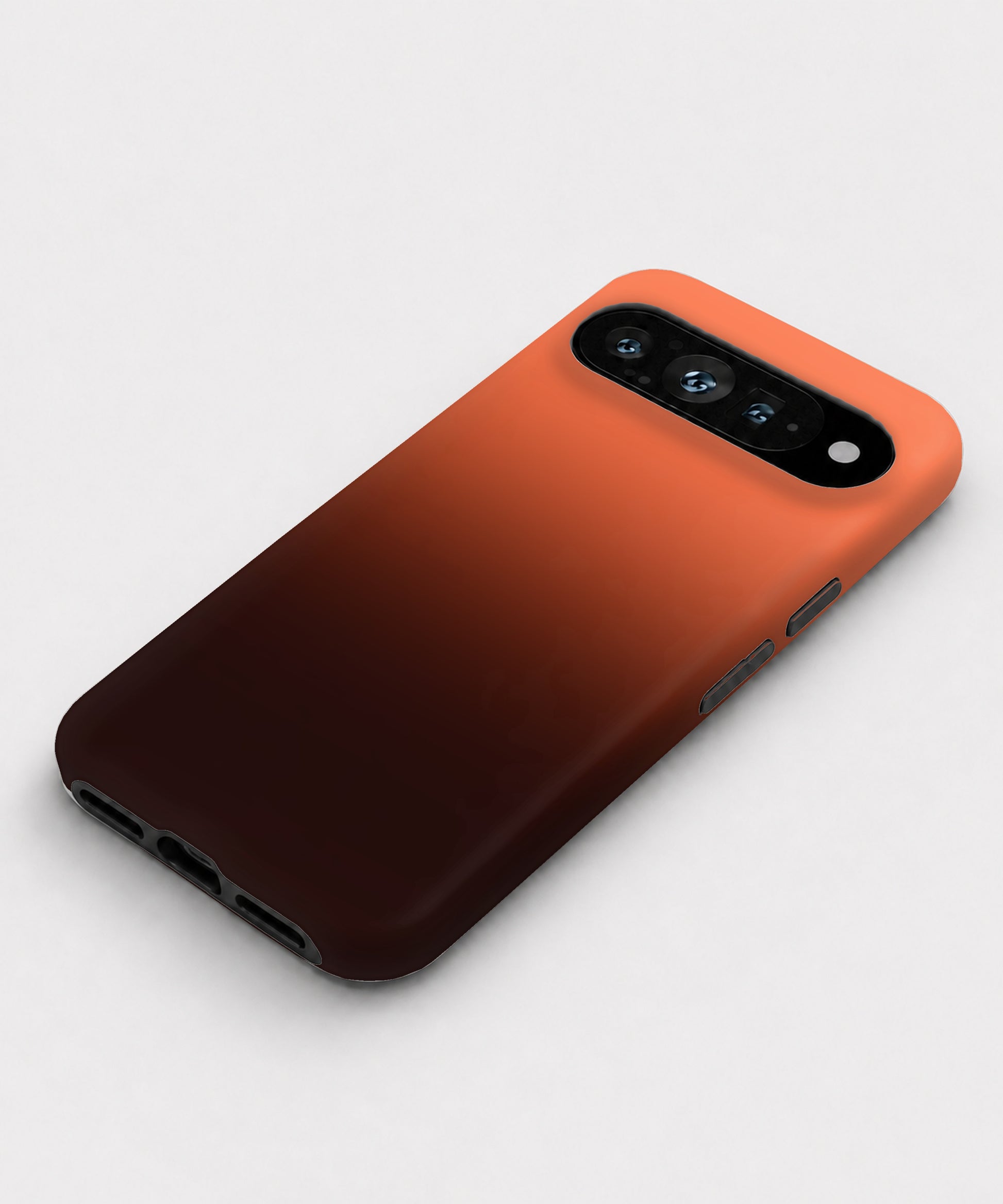 Rust Brown Ombre Gradient Google Pixel case front view