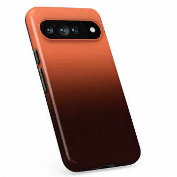 Rust Brown Ombre Gradient Google Pixel case