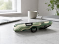 Sage Green Layered Waves MagSafe Loop iPhone Case shown in a neutral white professional lifestyle setting