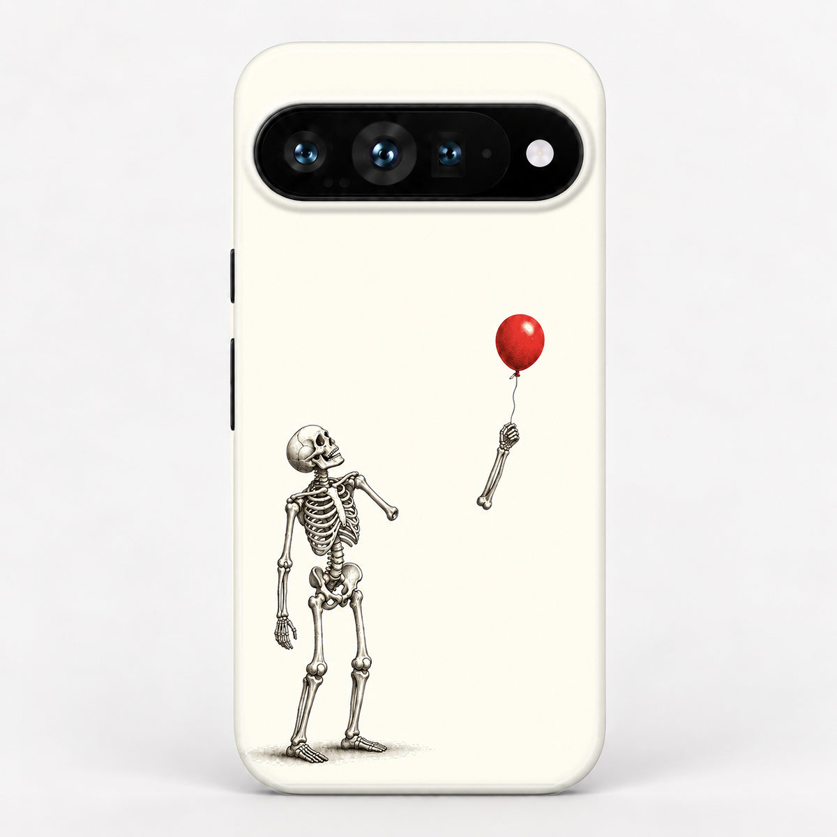 Skeleton with Red Balloon Google Pixel Case