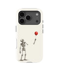 Skeleton with Red Balloon MagSafe iPhone Tough Case, rear view, iPhone17-18Pro model image group