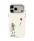 Skeleton with Red Balloon MagSafe iPhone Tough Case, rear view, iPhone17-18ProMax model image group