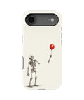 Skeleton with Red Balloon MagSafe iPhone Tough Case, rear view, iPhone17Air model image group