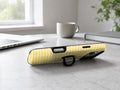 Sunflower Yellow and White Gingham MagSafe Loop Case, shown as a hands-free kickstand