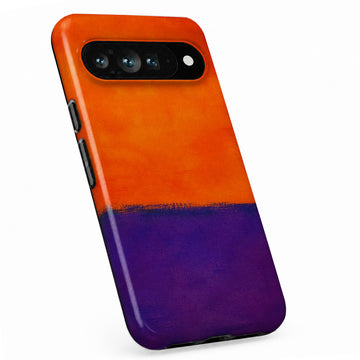 Tangerine Purple Color Block Google Pixel case