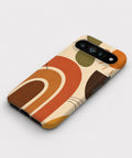 Terracotta Boho Arch Google Pixel case front view
