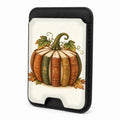 Vintage Book Pumpkin MagSafe Card Holder, front view
