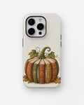 Vintage Book Pumpkin MagSafe iPhone Tough Case, rear view, iPhone11-16Pro model image group