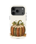 Vintage Book Pumpkin MagSafe iPhone Tough Case, rear view, iPhone17-18Pro model image group