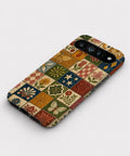 Vintage Folk Tile Patchwork Google Pixel case front view