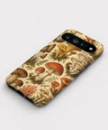 Vintage Mushroom Botanical Google Pixel case front view