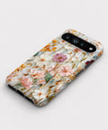 Warm Wildflower Stained Glass Google Pixel case front view