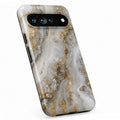 White Gold Agate Marble Google Pixel case
